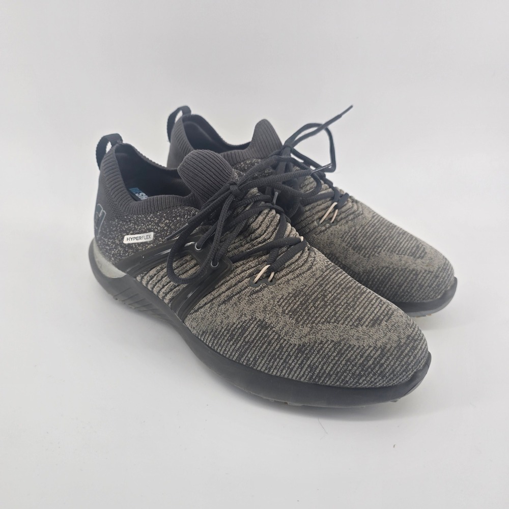 FootJoy HyperFlex Mens‎ 10.5 W Golf Shoes Charcoal Grey Spiked Knit 51081